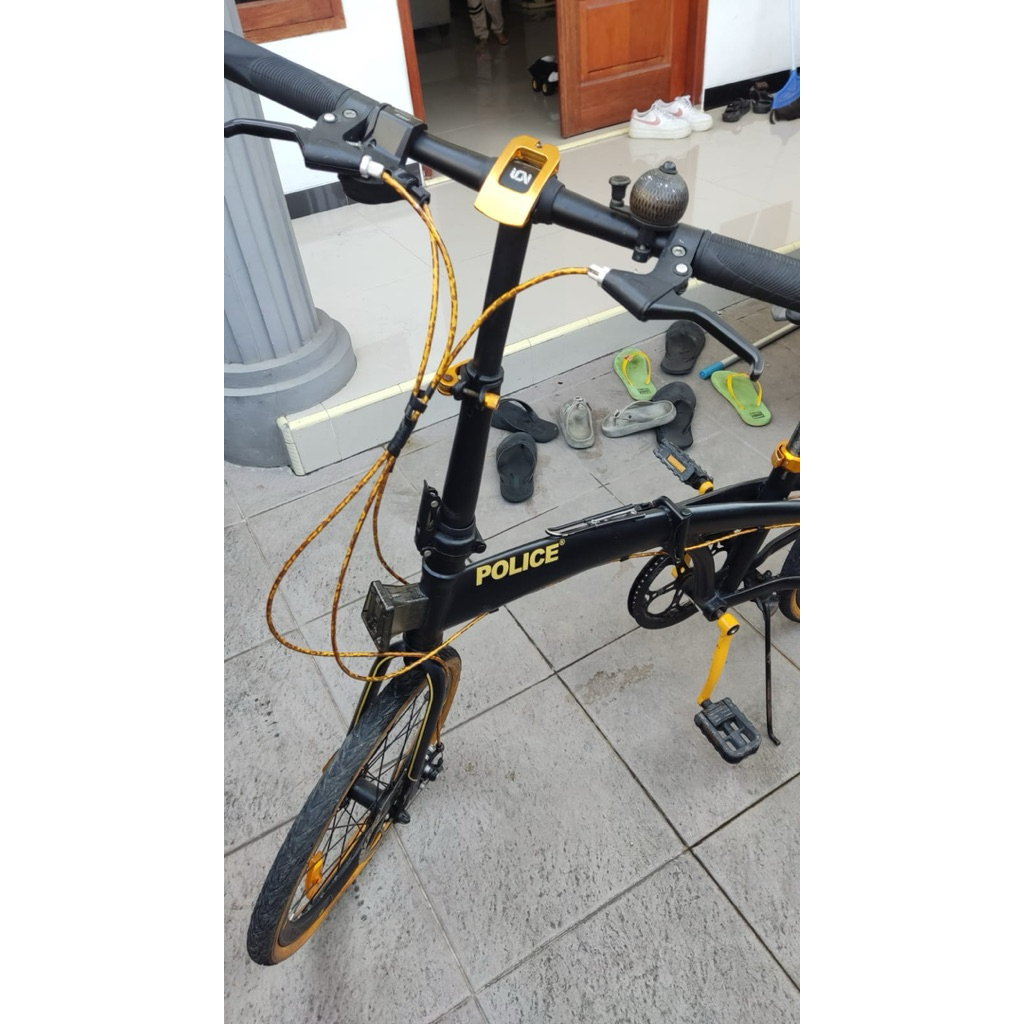 Sepeda Lipat 20inch Elemen Police 8 Speed