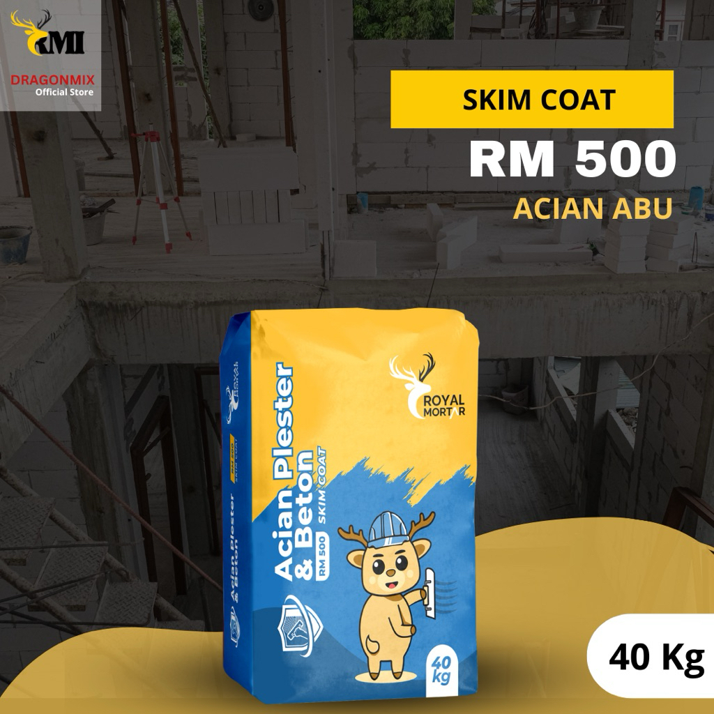 Semen Instan | Acian Plester & Beton | Acian Abu | RM 500 Royal Mortar