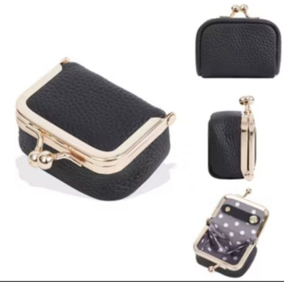 Mini Leather Wallet / japanese mini jewelry Bag ns
