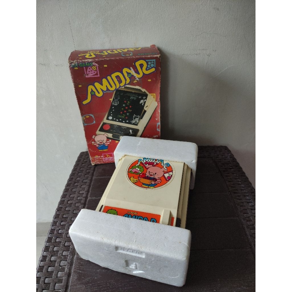 Gimbot game watch Table Top Gakken made in Japan AMIDAR lengkap dus