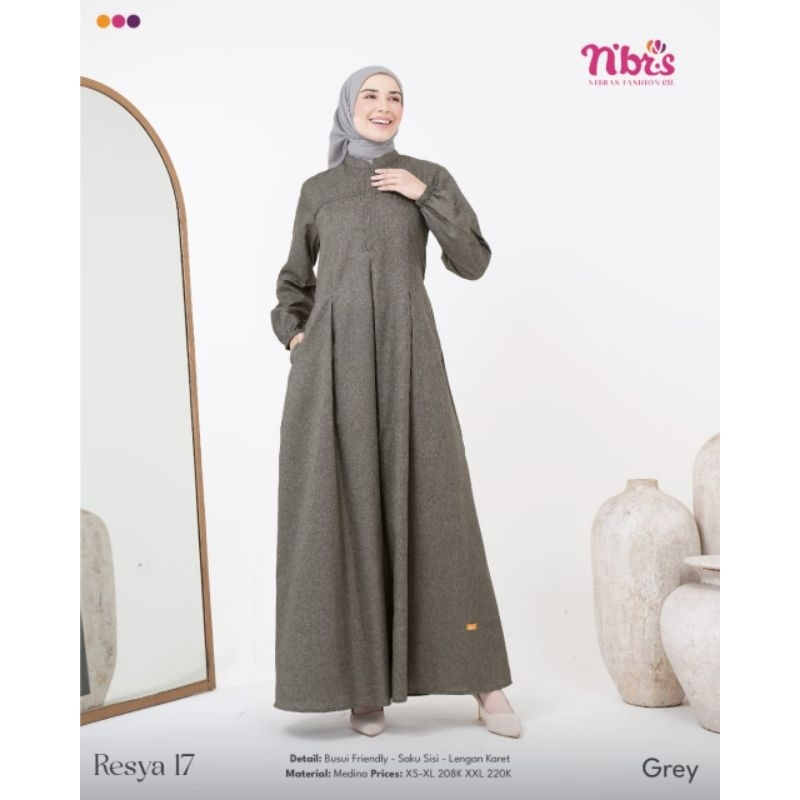 GAMIS NIBRAS RESYA 17 GREY