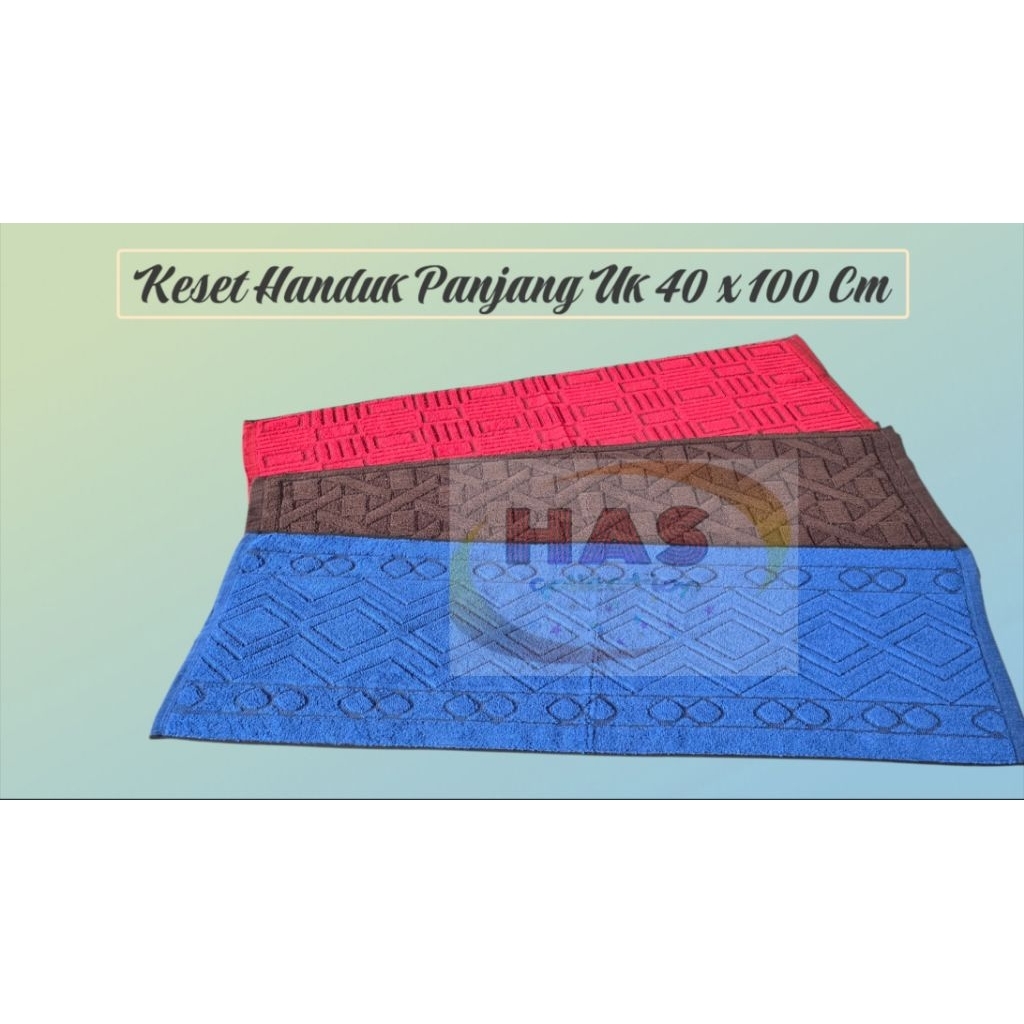 Keset Handuk PREMIUM  Panjang Uk 40 x 100 Cm Kualitas Premium / Keset Handuk Dapur / Kamar Mandi / K