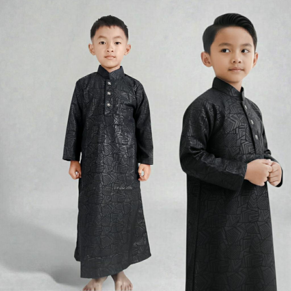 BIG PROMO SAUDI MUSLIM Gamis jubah anak embos lengan panjang gamis sultan jubah sultan pria laki
