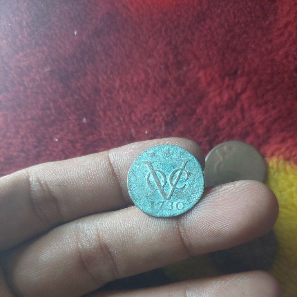 koin voc Holland 1730 vf hijau.