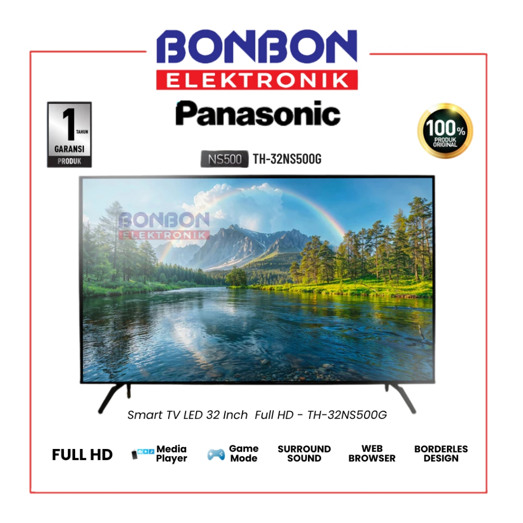 Panasonic Smart LED TV 32 Inch TH-32NS500G / TH32NS500G / TH 32NS500G - Full HD - Game Mode - Border