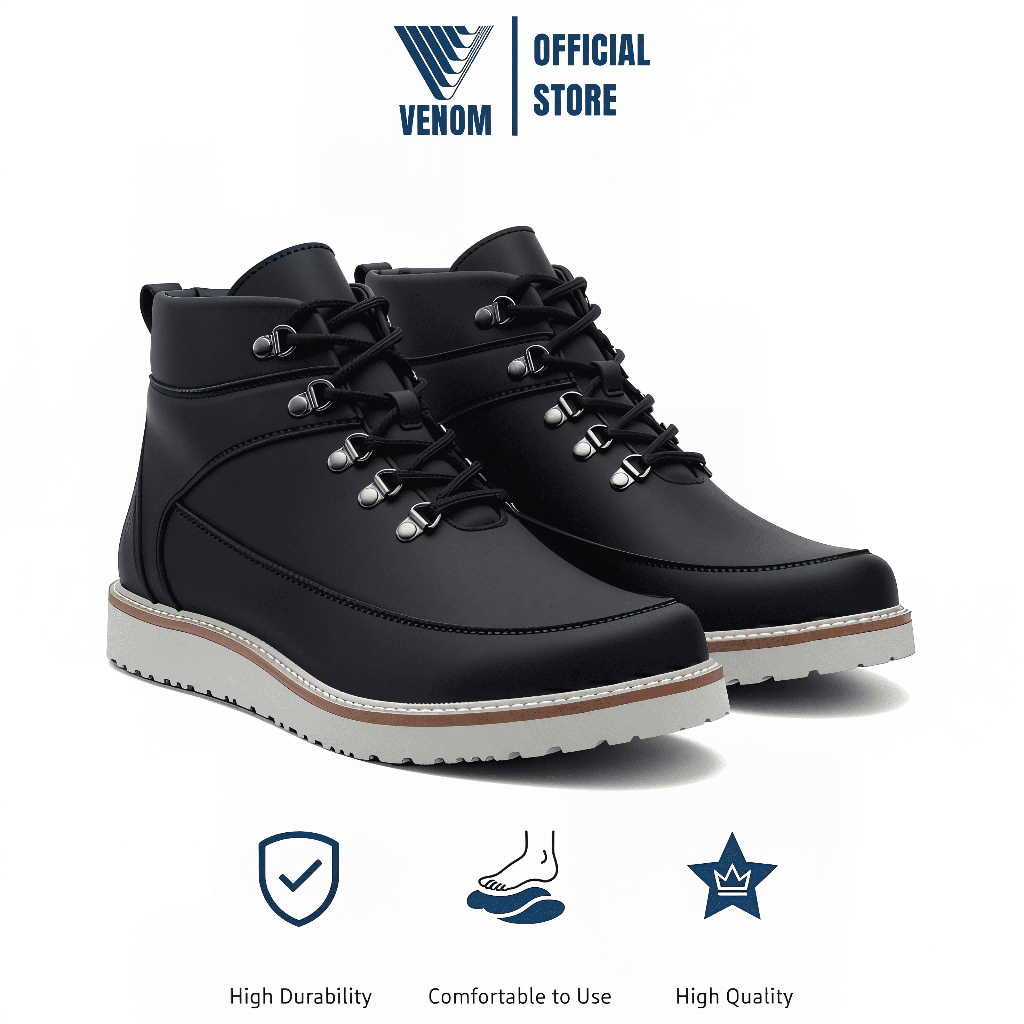 VENOM DOBERMANN - Sepatu Boots Ukuran Besar Size 39 - 52 Boots Pria Wanita Unisex Big Size