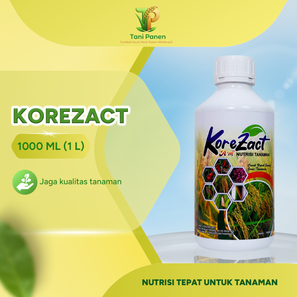 KOREZACT 1L Nutrisi Tanaman Penurun Keasaman & Peningkat Unsur Hara Tanaman