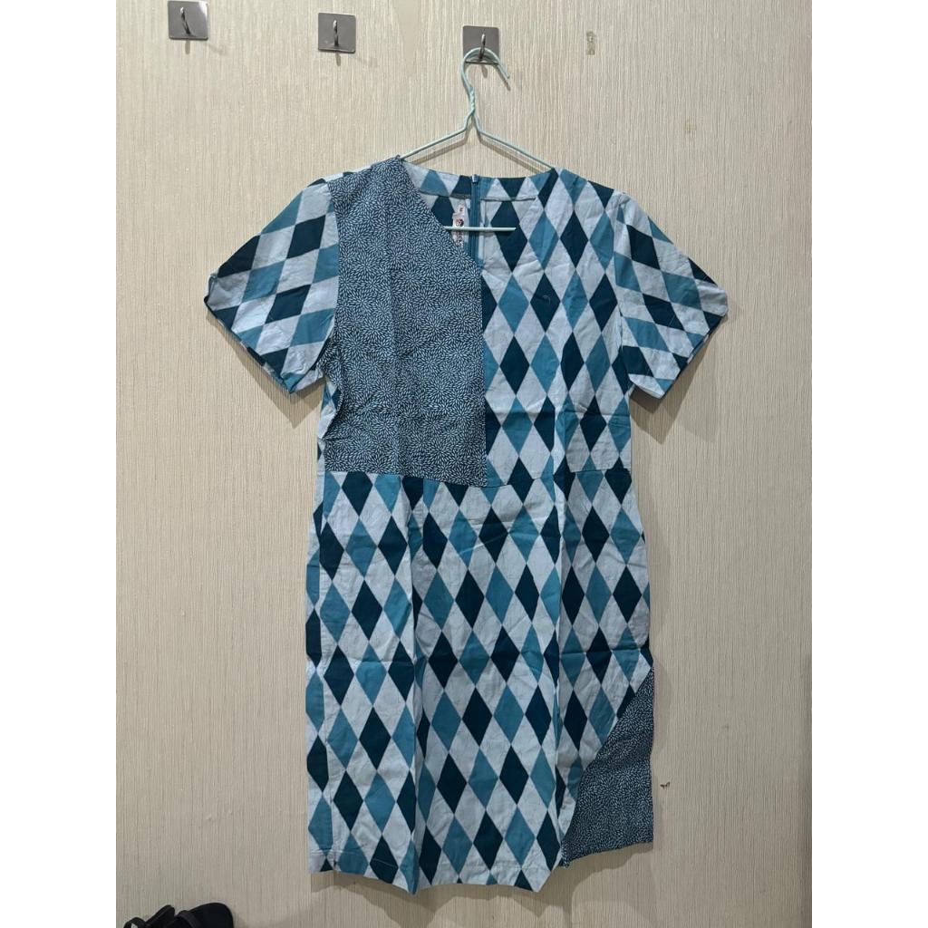 Batik Keris Blue Dress