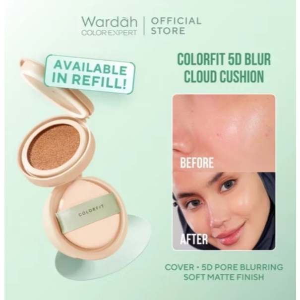 Wardah Refill Colorfit 5D Blur Cloud Cushion / Wardah Refill 5D Cushion / Wardah Refill Cushion