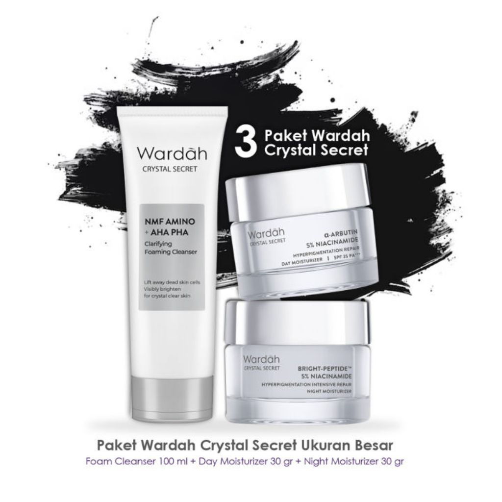 Wardah crystal secret 1 paket ukuran besar