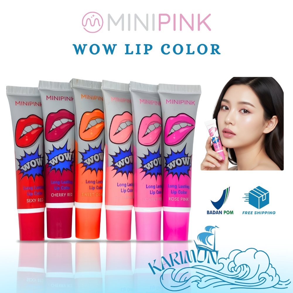 BPOM MINIPINK Wow Peel Off Lipstick Long Lasting Lipstik Tattoo Lip MP021