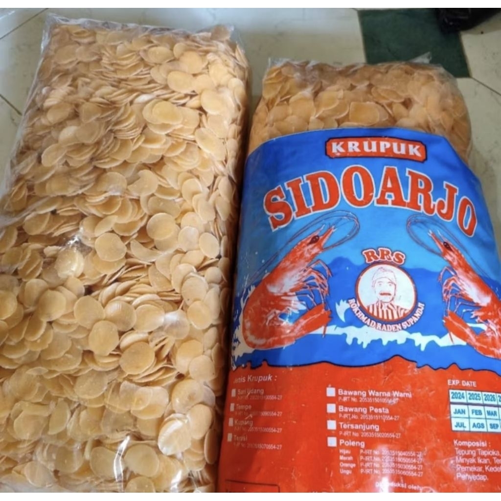 kerupuk udang mentah 1kg