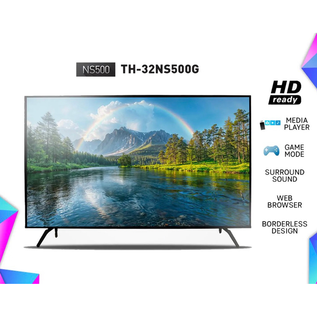 Panasonic LED Smart TV TH-32NS500G TV Layar Lebar Kualitas Gambar Terbaik Fitur Terbaru NS500