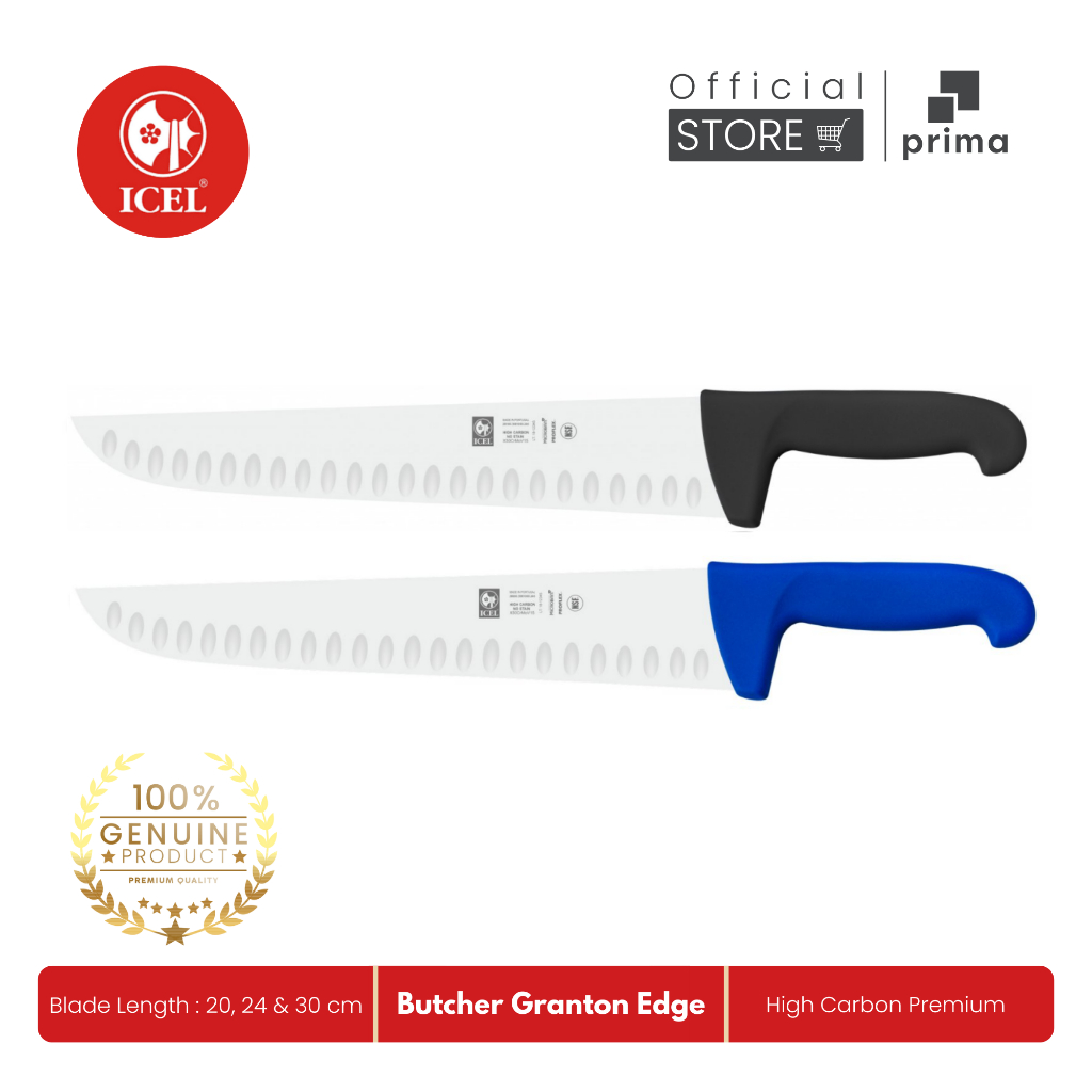 Pisau Sembelih | Butcher Knife Granton Edge - ICEL
