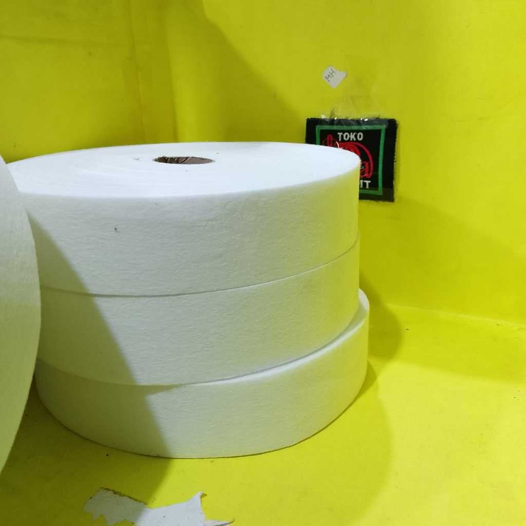 KAIN PELAPIS KAPAS 50 N TANPA LEM POTONGAN 3CM BUAT BAN PINGGANG