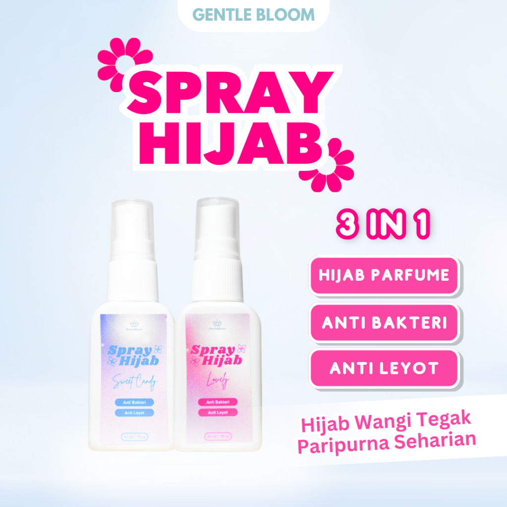 Spray Hijab anti letoy tegak antibacterial