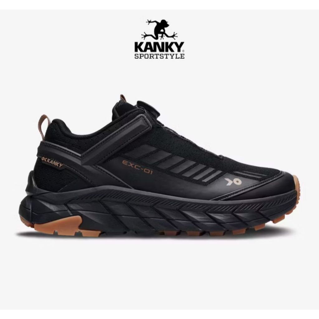 KANKY SPORTSTYLE EXC 01 GUM PACK SERIES SEPATU OUTDOOR CASUAL SPORT STYLE [BLACK GUM] SIZE 39-46