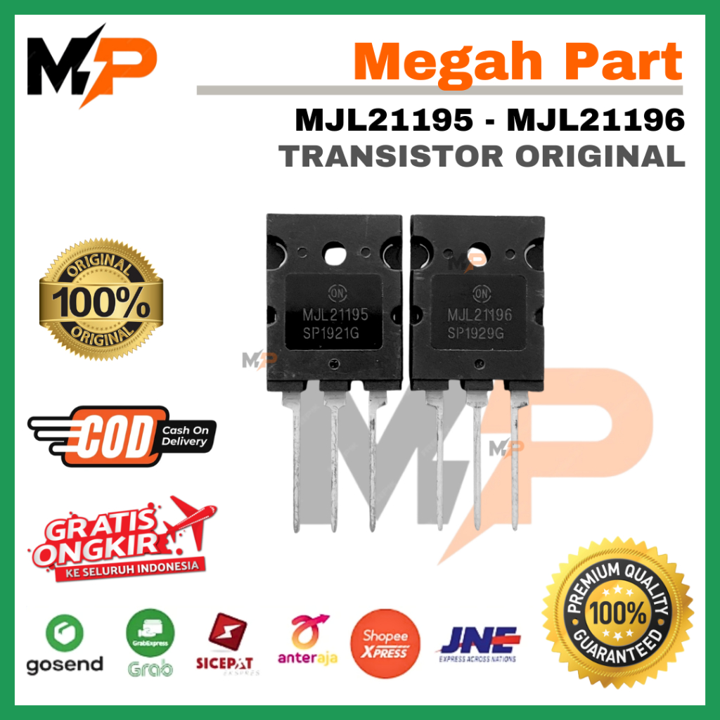 Transistor MJL21195 MJL21196 Set ORIGINAL - TR MJL21195 - TR MJL21196 - MJL 21195 MJL 21196 - Transi