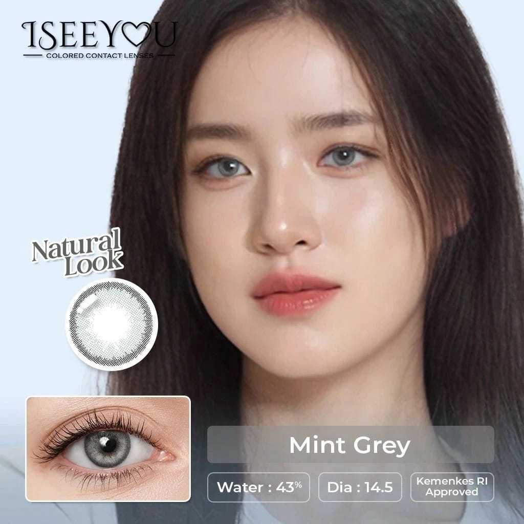 SOFTLENS I SEE YOU MINT GREY (-0.50 S/D -6.00)DM 14.5MM