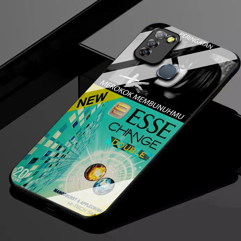 KK32 Softcase Glass Hp Terbaru For Infinix Smart 5/Smart 6 RAM 3 silikon Hp ada pelindung camera Cas