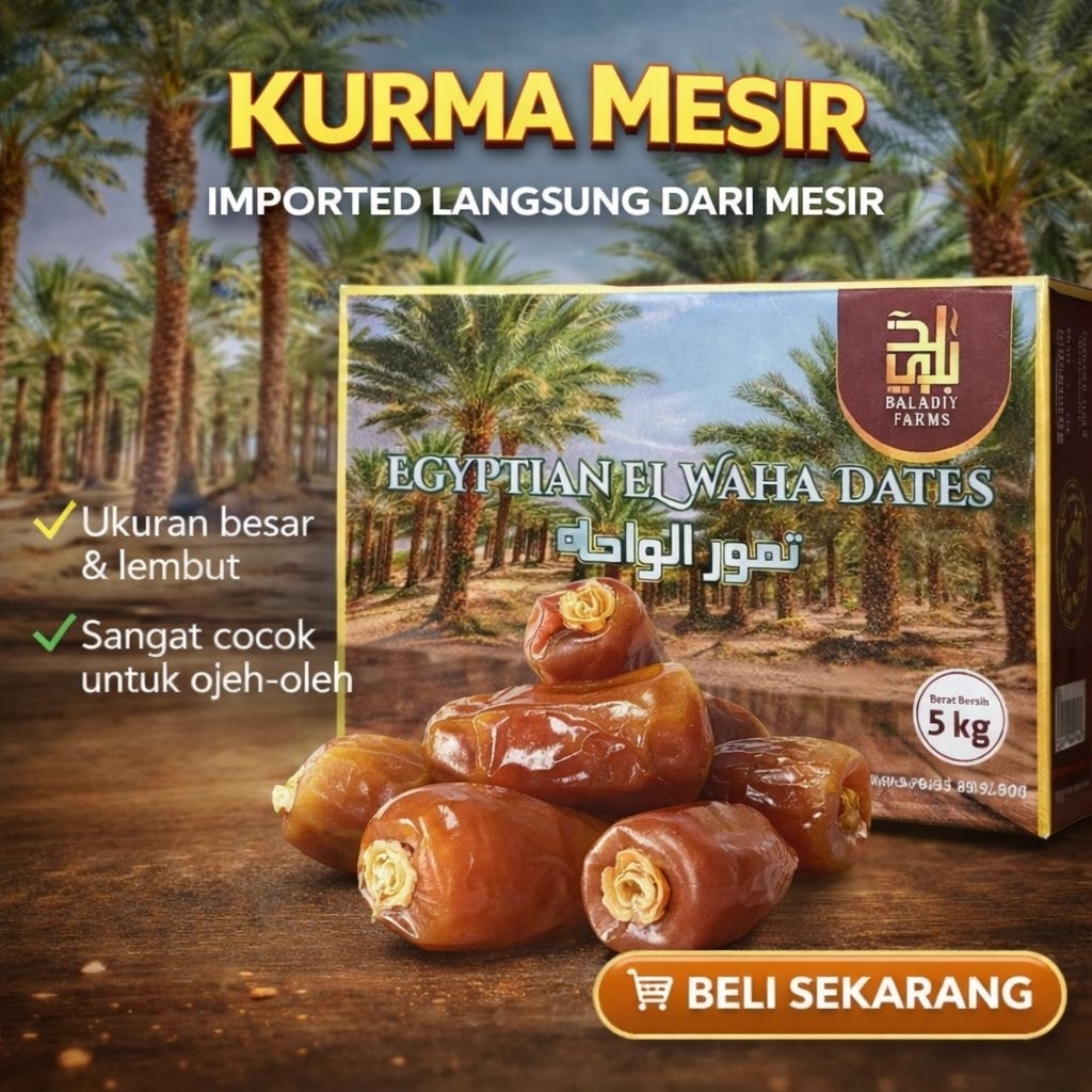 Kurma 5kg Mesir Madu Premium Dates Original - El Waha