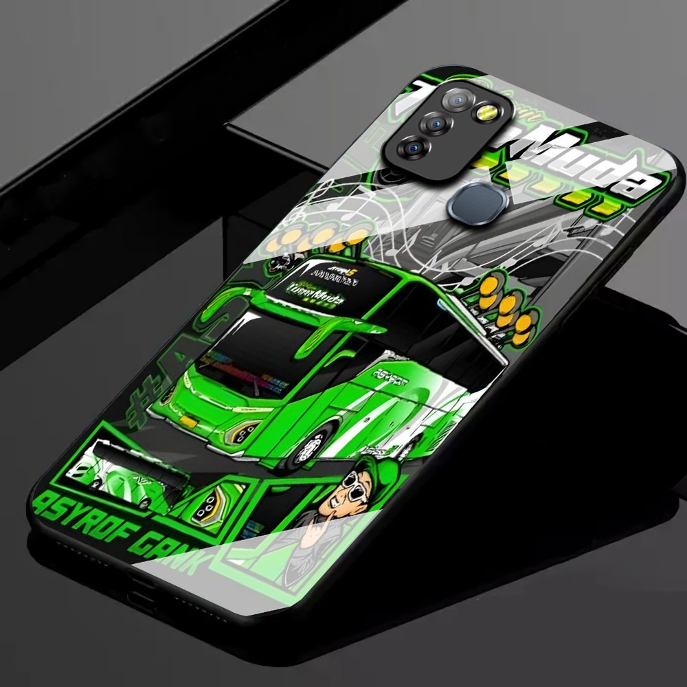 KK40 Softcase Glass Hp Terbaru For Infinix Smart 5/Smart 6 RAM 3 silikon Hp ada pelindung camera Cas