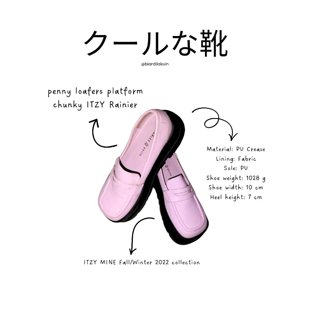 penny loafers Itzy x charles & keith