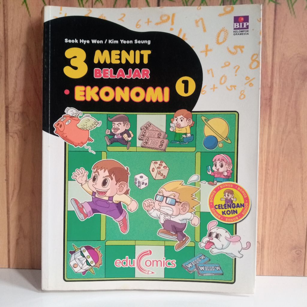 Buku 3 menit belajar ekonomi 1 seok hye educomic komik edukasi anak