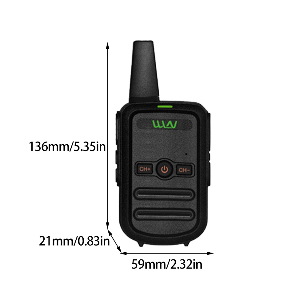 HT WLN KDC51 Walkie Talkie 2 Unit UHF Two Way Handy Talky Mini HT Jarak Jauh 10Km Portable