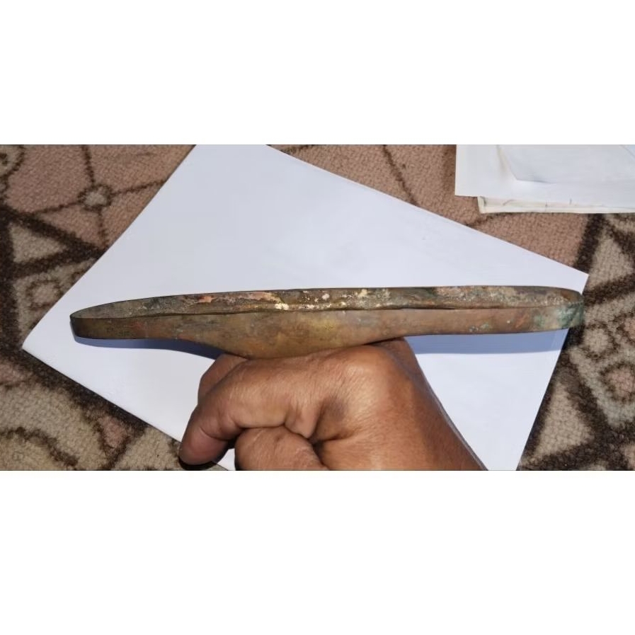 RING KUNINGAN LAWAS BATU AKIK PANDAN UKURAN JUMBO PANJANG BUATAN 2016 KODE 429