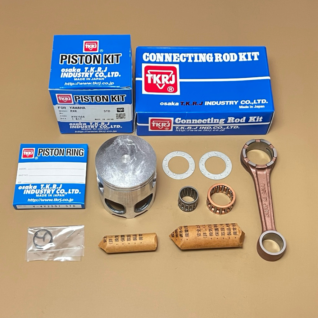 Paket Piston dan stang piston set waser tkrj rx king japan