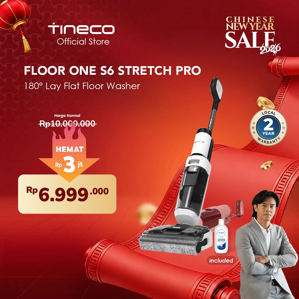 Tineco Floor One Stretch S6 Pro Smart Wet Dry Cordless Stick Vacuum Cleaner and Floor Washer