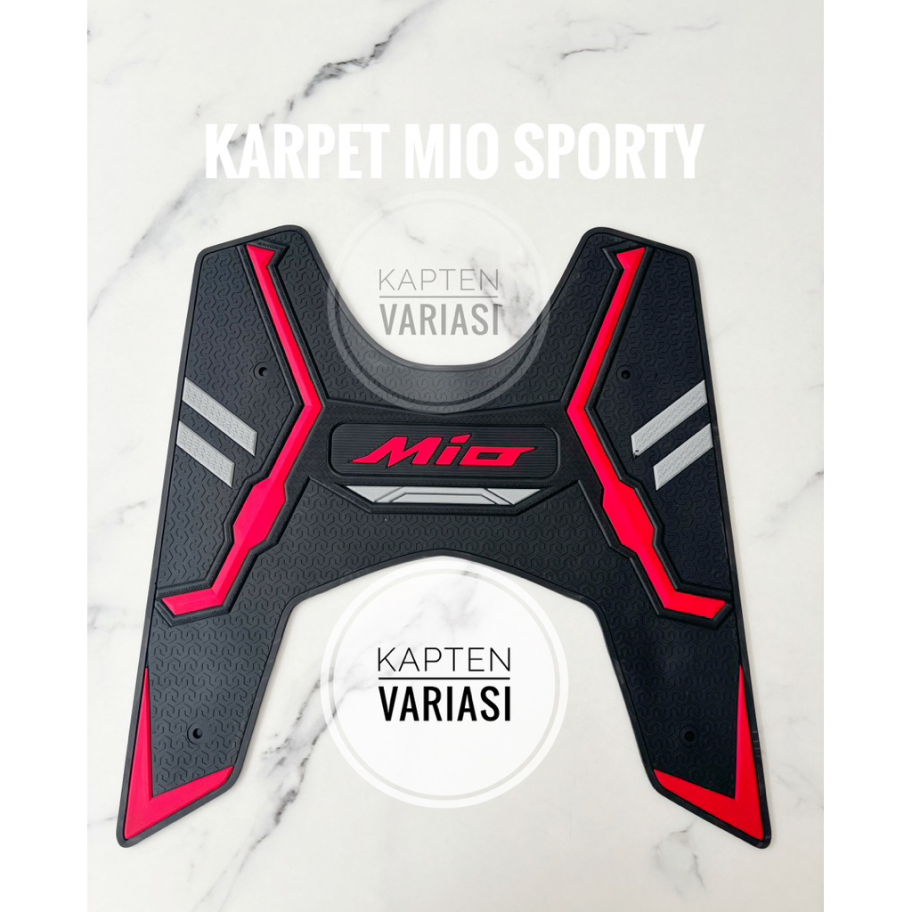 karpet motor mio sporty smile karbu alas pijakan kaki motor