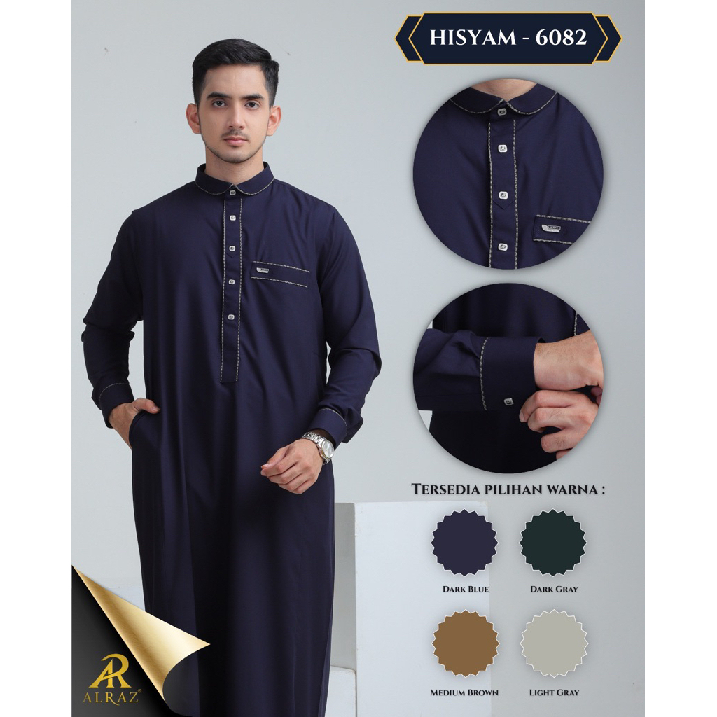 ALRAZ Thobe Dewasa Fancy Hisyam 6082