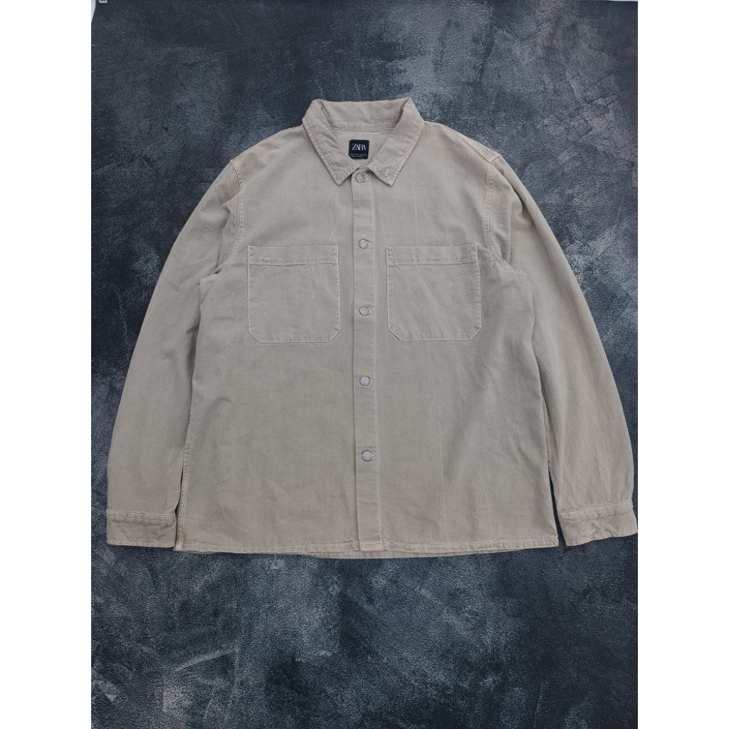 Zara Denim Overshirt Outerwear