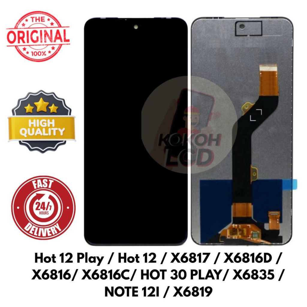 LCD INFINIX HOT 12 PLAY