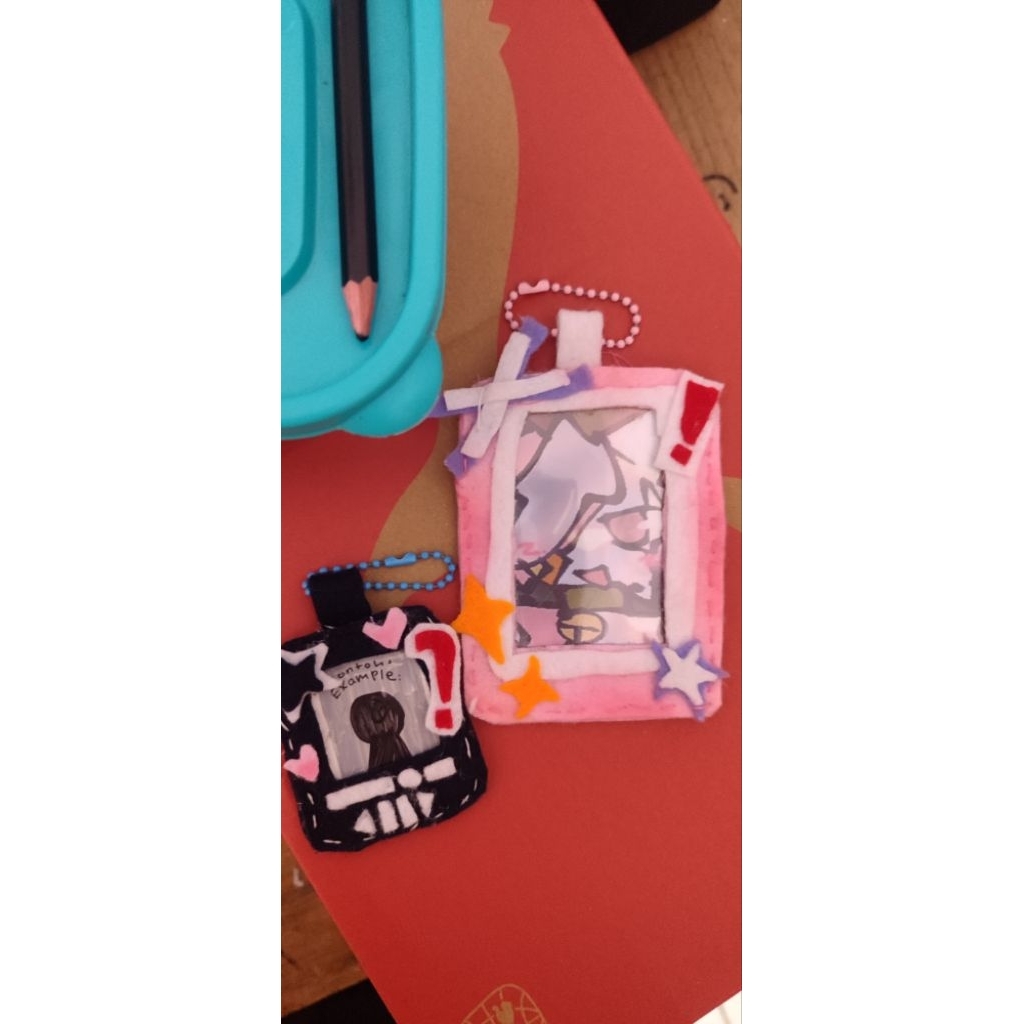 Photocard holder flannel/photocard holder felt/custom/kpop card-name tag-bag accesories/BACA DESKRIP