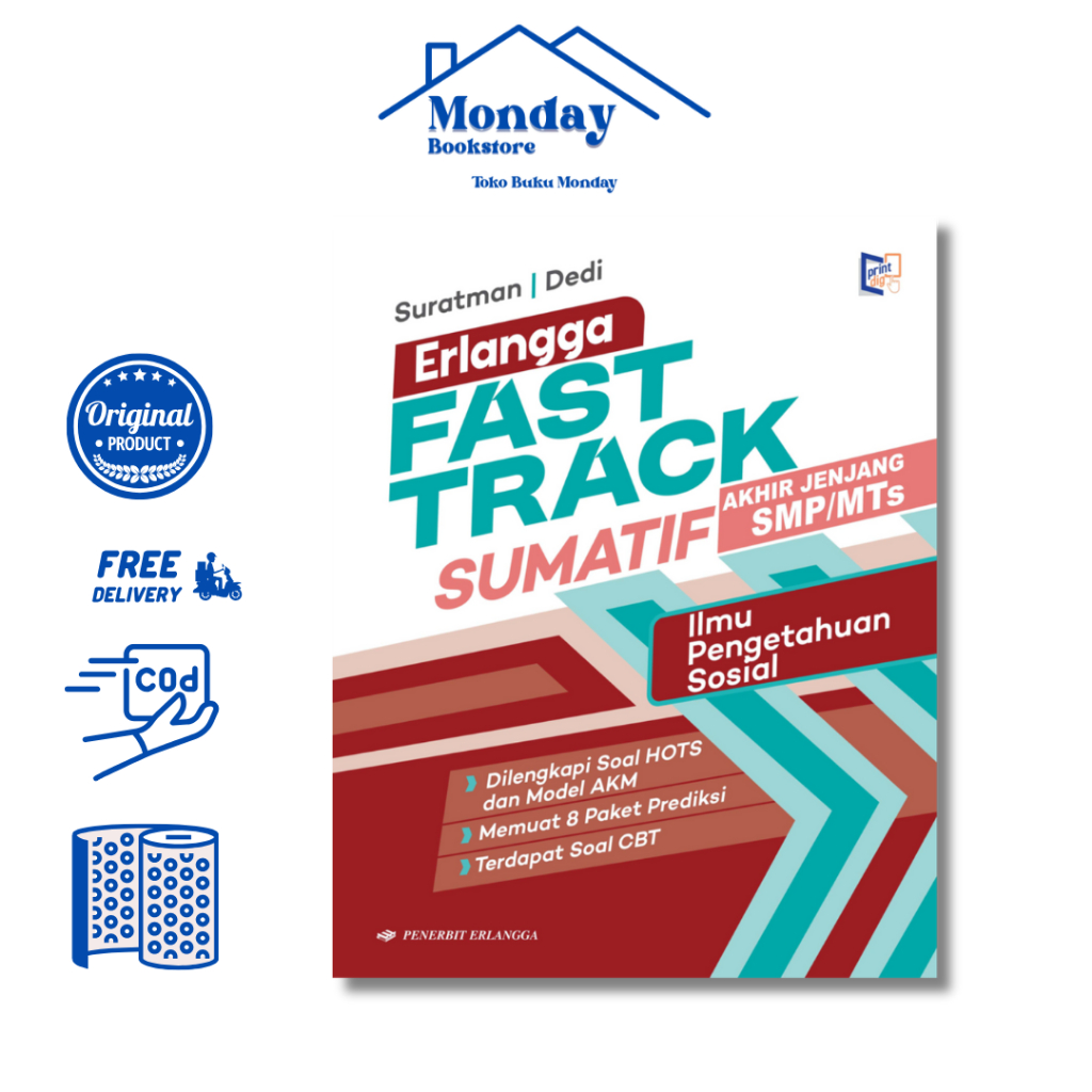 ERLANGGA - ERLANGGA FAST TRACK SUMATIF SMP/MTS: IPS