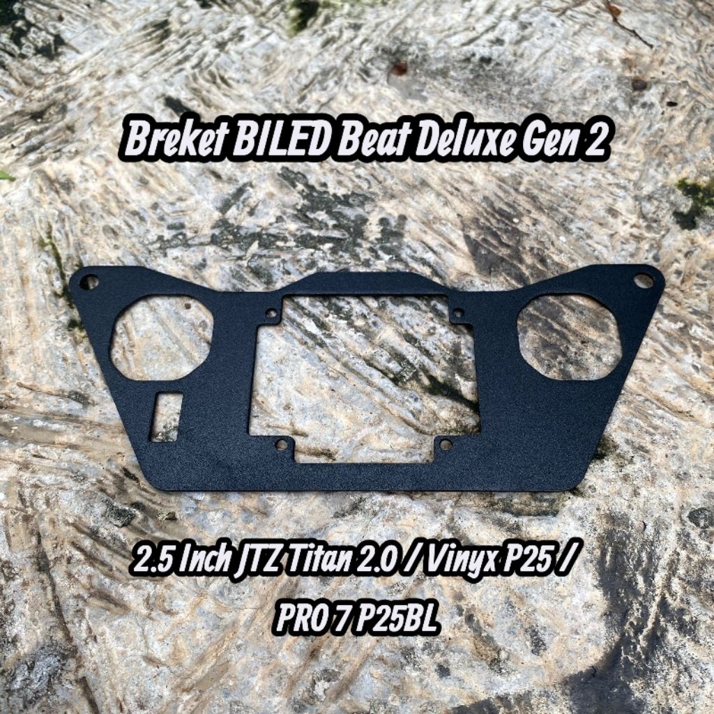Breket BILED Beat Deluxe Gen 2 dan matrix 1,5inch 2 lampu Tahun 2024 - 2025 JTZ Titan 2.0 Vinyx P25 
