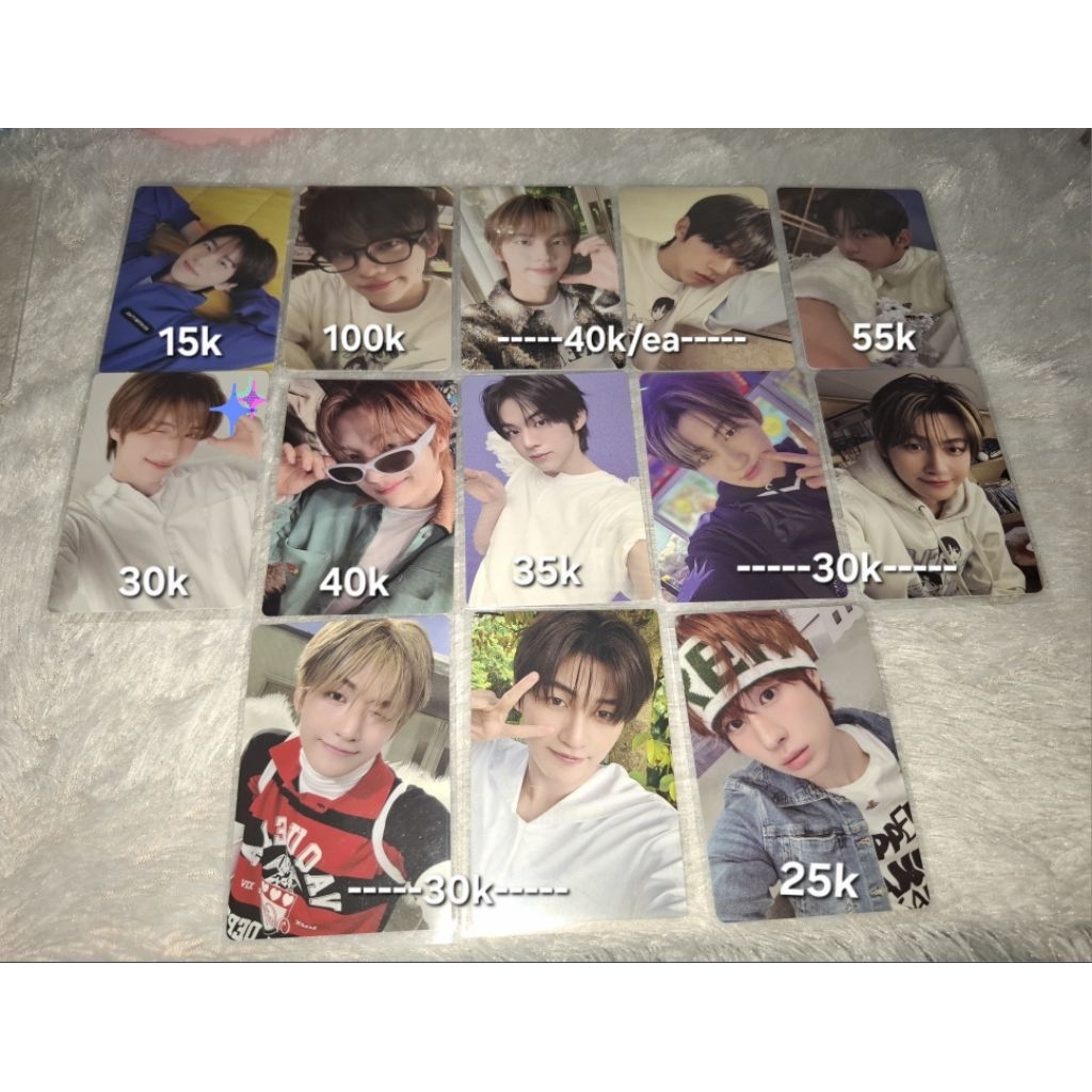 Photocard tws official Shinyu Dohoon Jihoon Youngjae Hanjin kyungmin
