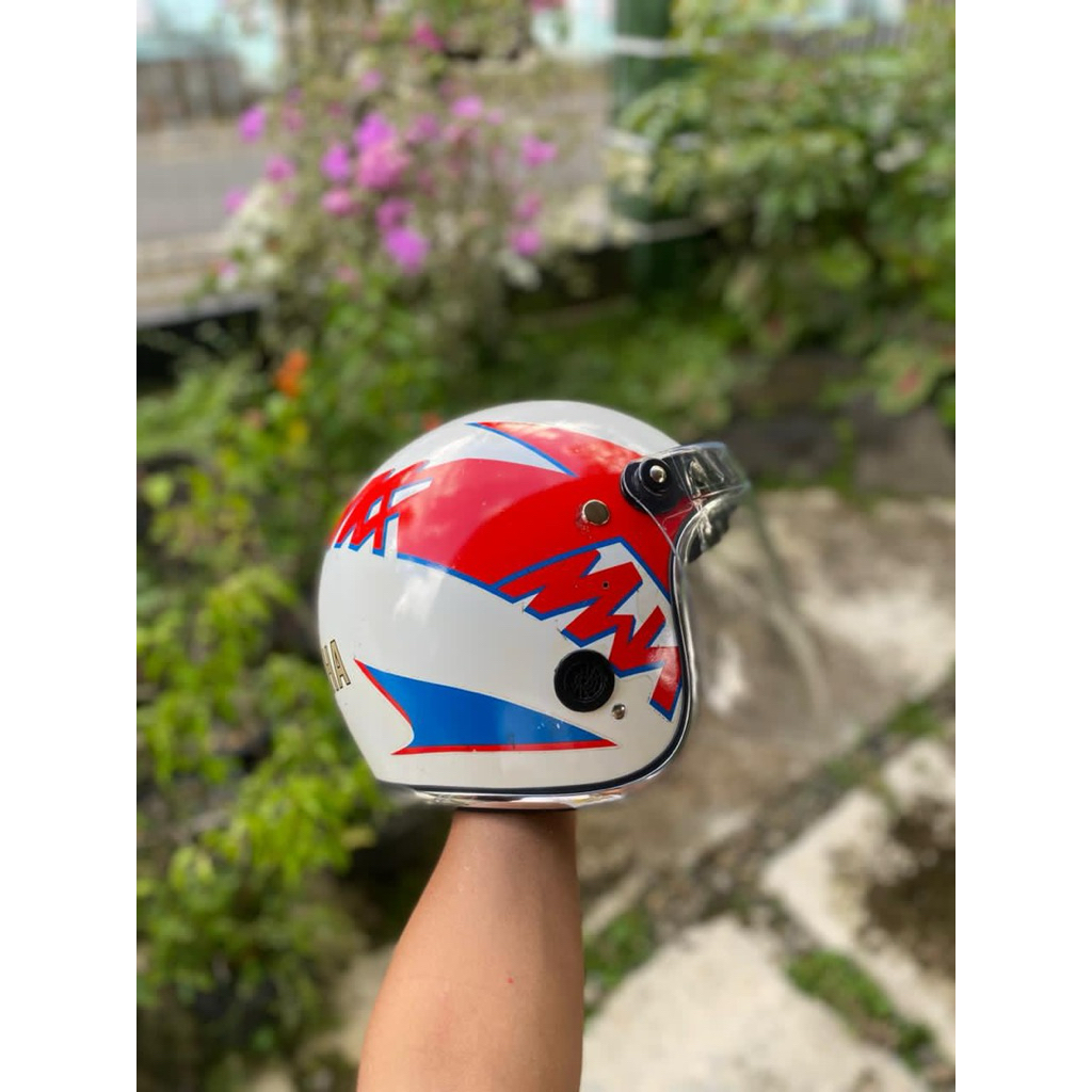 helm jadul yamaha helm yamaha rx king lawas ori retro vigano