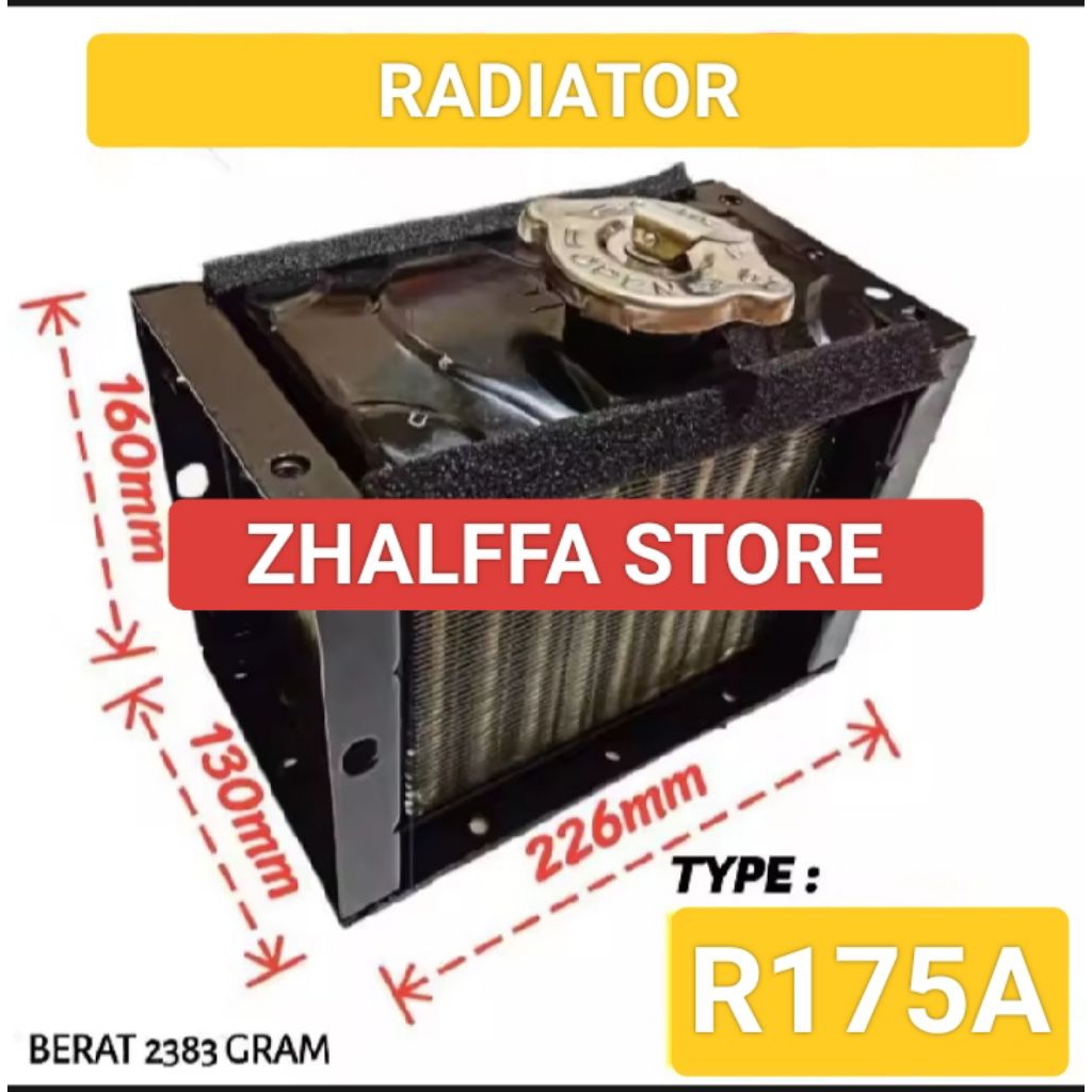 Radiator Dongfeng R 175 / R 180 Mesin 7 Pk / 8 Pk
