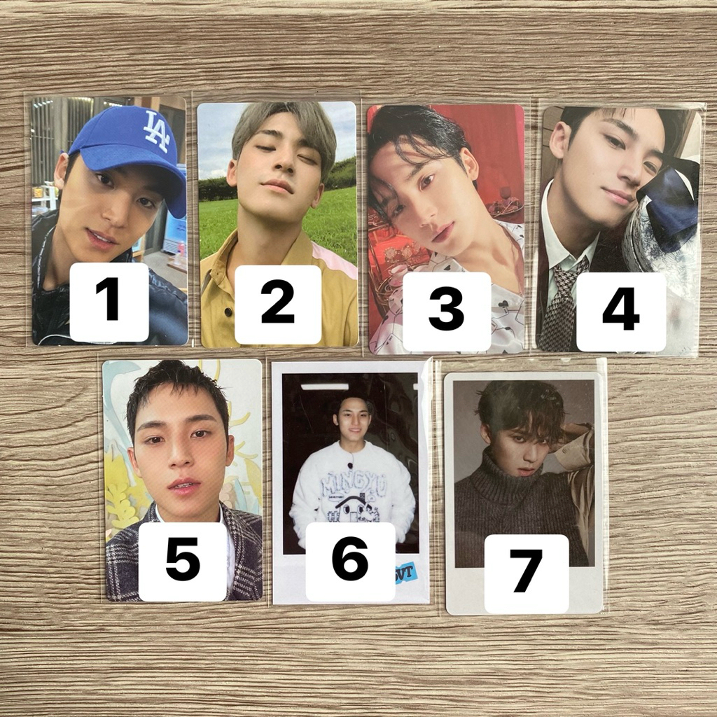 [REPRICE] SEVENTEEN MINGYU PHOTOCARD OFFICIAL svt pc scoups choi seungcheol kkuma cimumu cheol its t