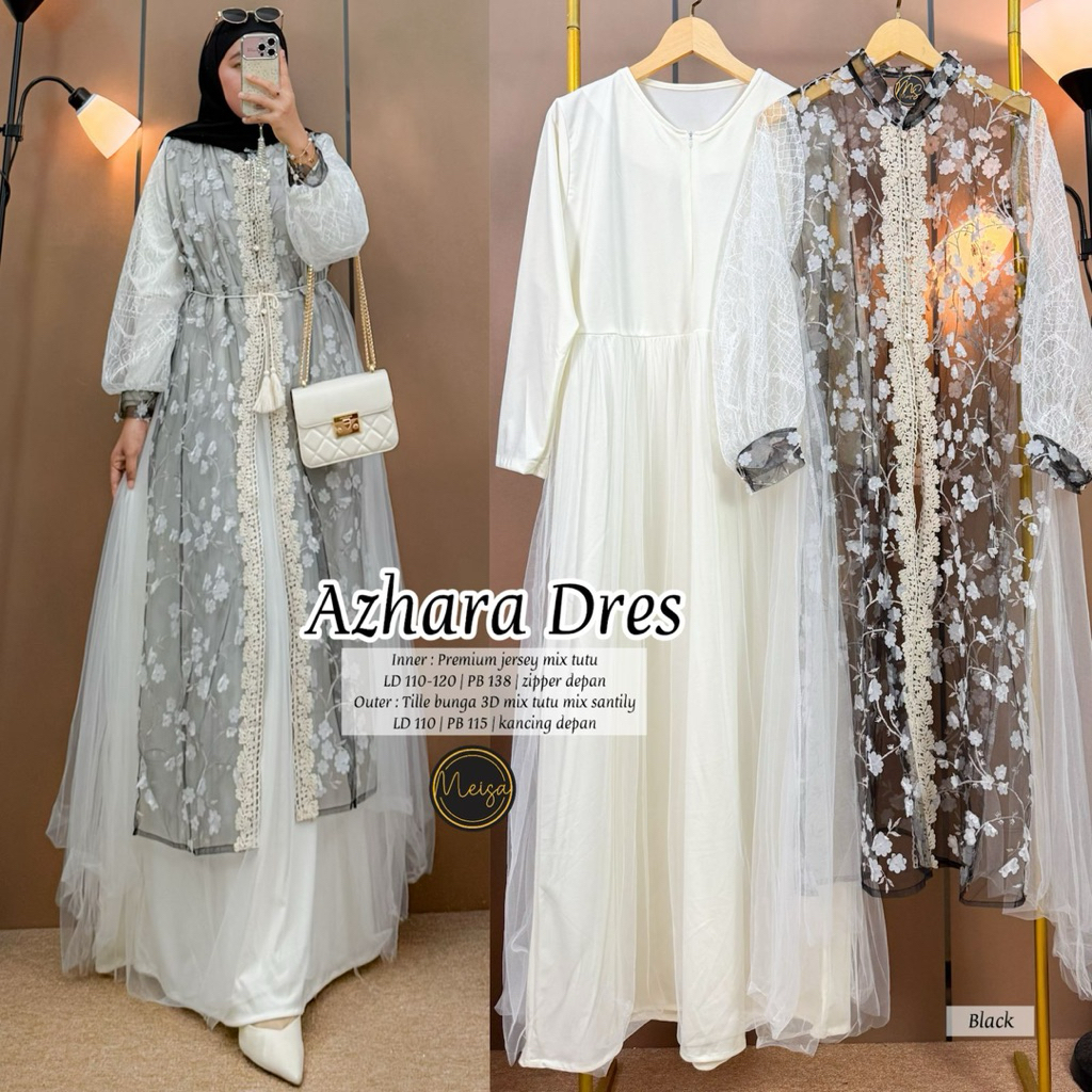 Azhara Dress Premium Jersey Mix Tutu