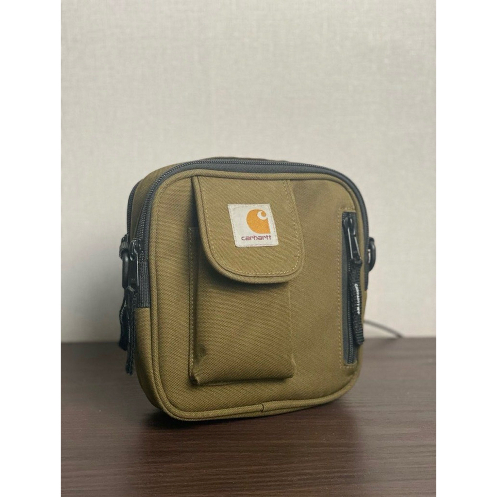 TAS CARHARTT WIP ESSENTIALS SMALL BAG OFFICE GREEN