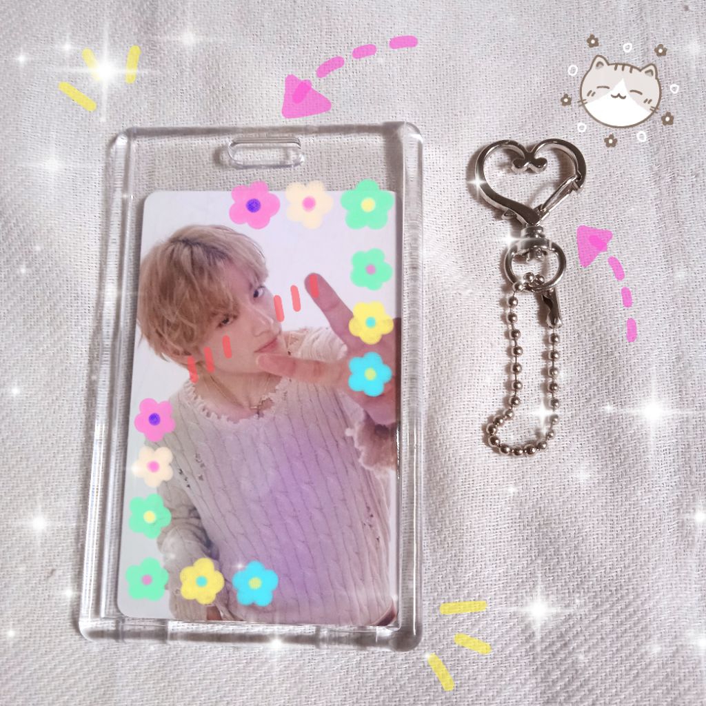 KEYCHAIN CARDHOLDER AKRILIK K-POP & ANIME FREE CUSTOM PC