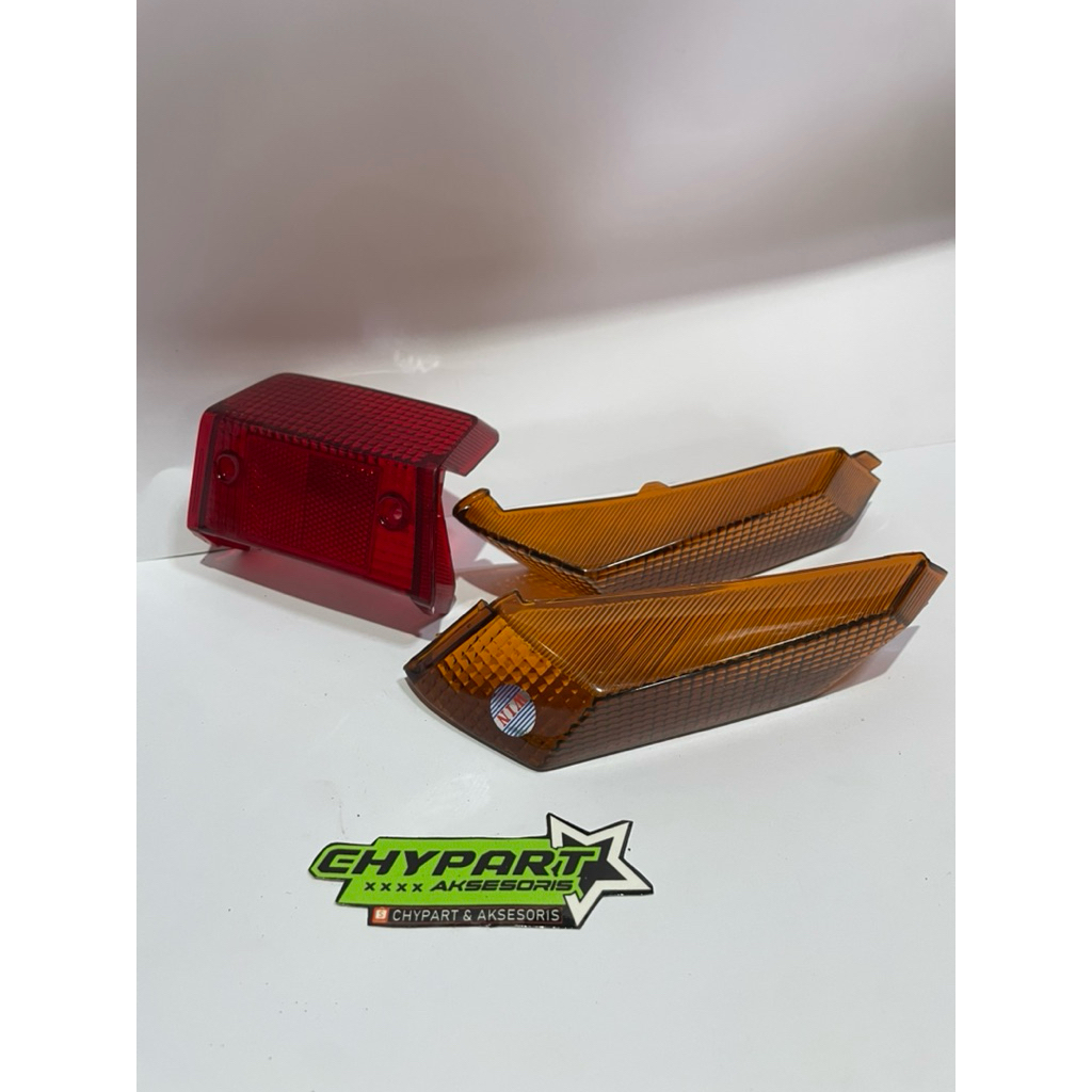 mika lampu stop stoplamp set mika sein belakang suzuki crystal