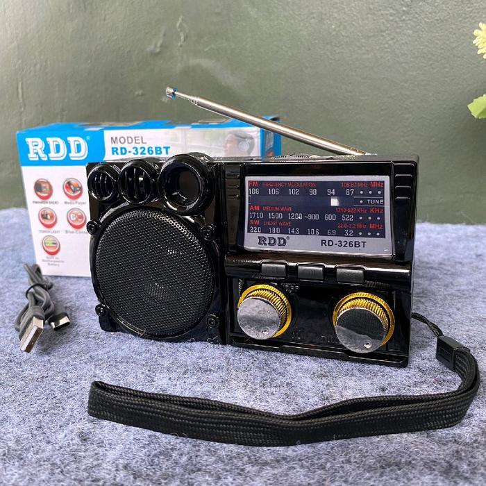NEW Radio Speaker RD-326BT FM/AM/SW 3 Band Speaker Radio Mini Music Box + Bluetooth