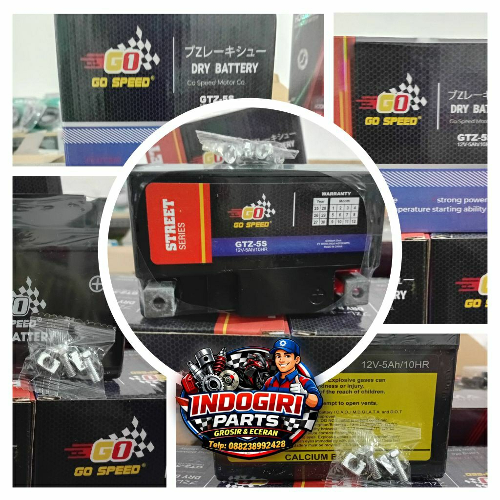 Aki Kering GoSpeed GTZ5S Honda Supra Grand Prima Legenda Murah Awet