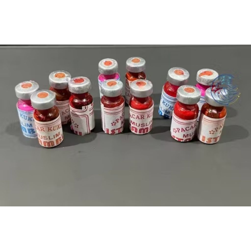12 pcs pacar muslim botol/pacar kuku